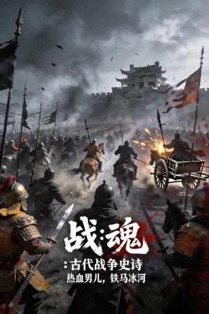 历史电影海报：古代战争场面与士兵